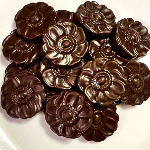 Dark Chocolate Blossoms-Half Nuts-Half Nuts