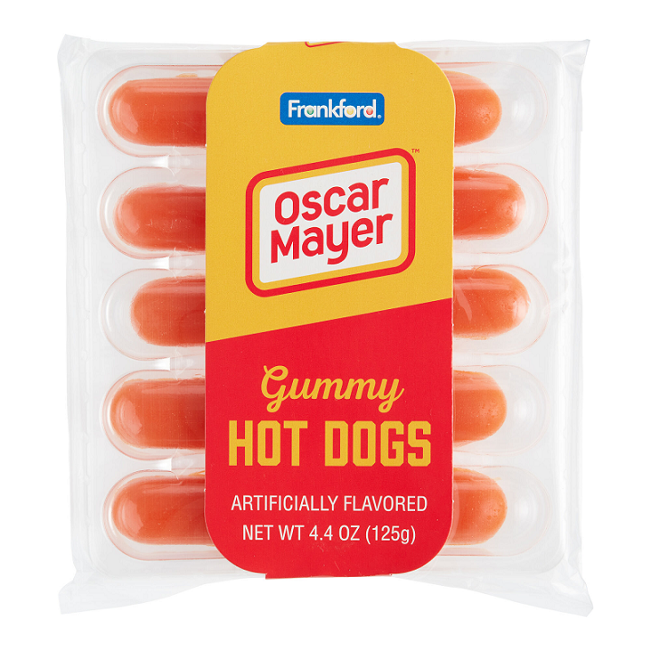 Frankford Oscar Mayer Gummy Hot Dogs-Half Nuts-Half Nuts