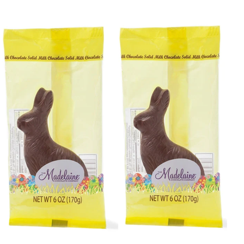 Madelaine Milk Chocolate Rabbit - 6 oz.-Half Nuts-Half Nuts