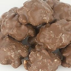Milk Chocolate Caramel Nut Clusters-Half Nuts-Half Nuts
