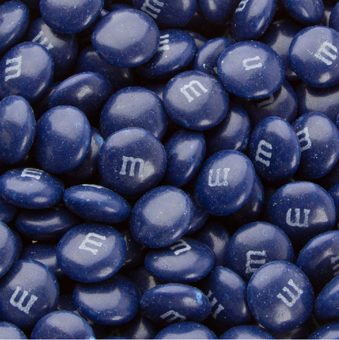 M&Ms - Dark Blue-Manufacturer-One Pound-Half Nuts