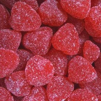 Sour Cherry Jelly Hearts-Half Nuts-Half Nuts