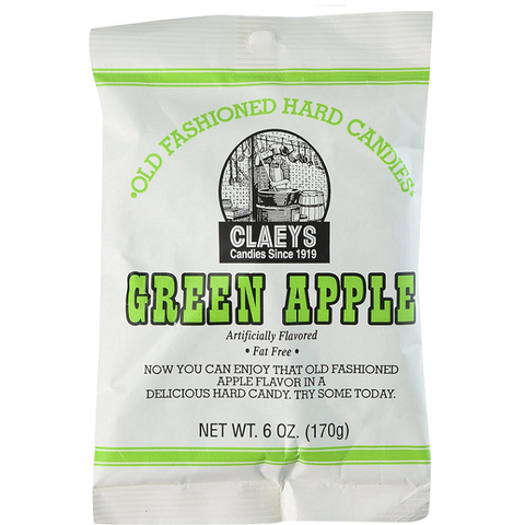 Claeys Green Apple Drops Old Fashioned Drops-Half Nuts-Half Nuts