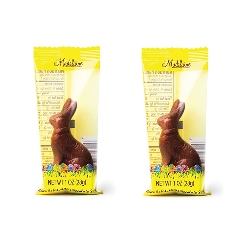 Madelaine Milk Chocolate Rabbit - 1 oz.-Half Nuts-Half Nuts