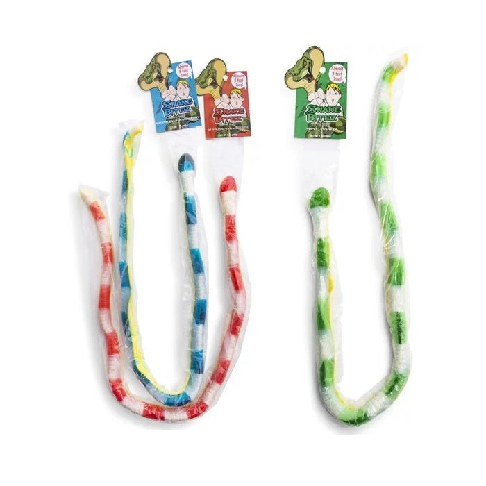 Snake Bitez - Gummi Snake-Half Nuts-Blue Raspberry Bite-Half Nuts