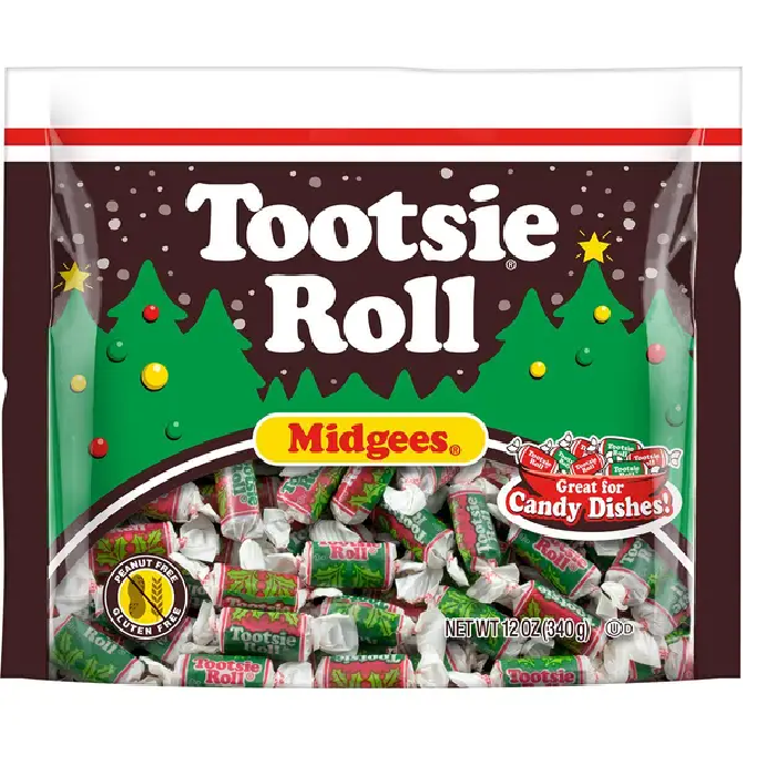 Tootsie Christmas Midgees-Half Nuts-Half Nuts
