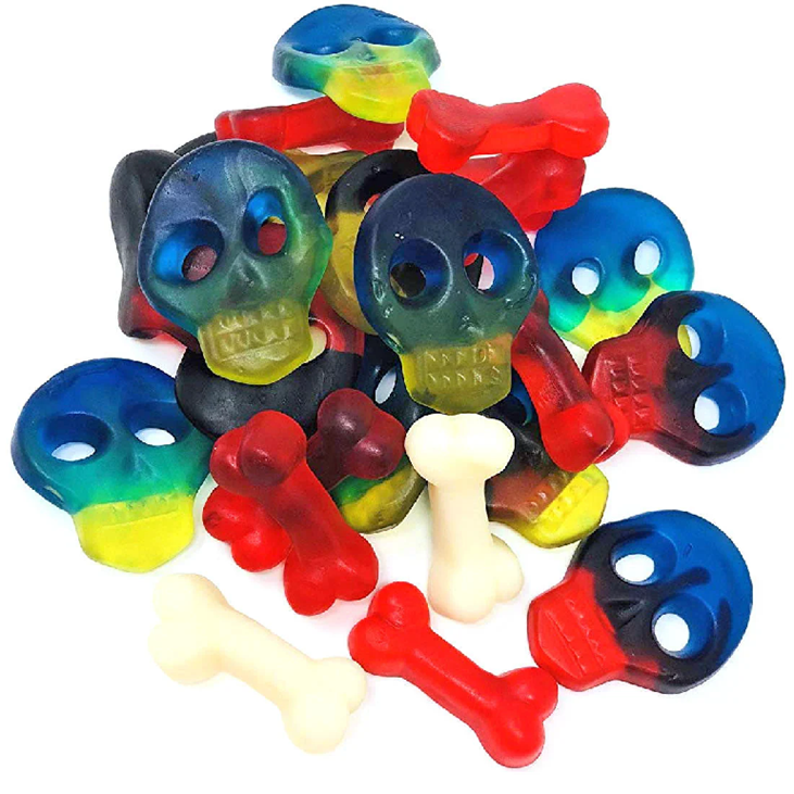 Gummi Skulls and Bones-Half Nuts-Half Nuts