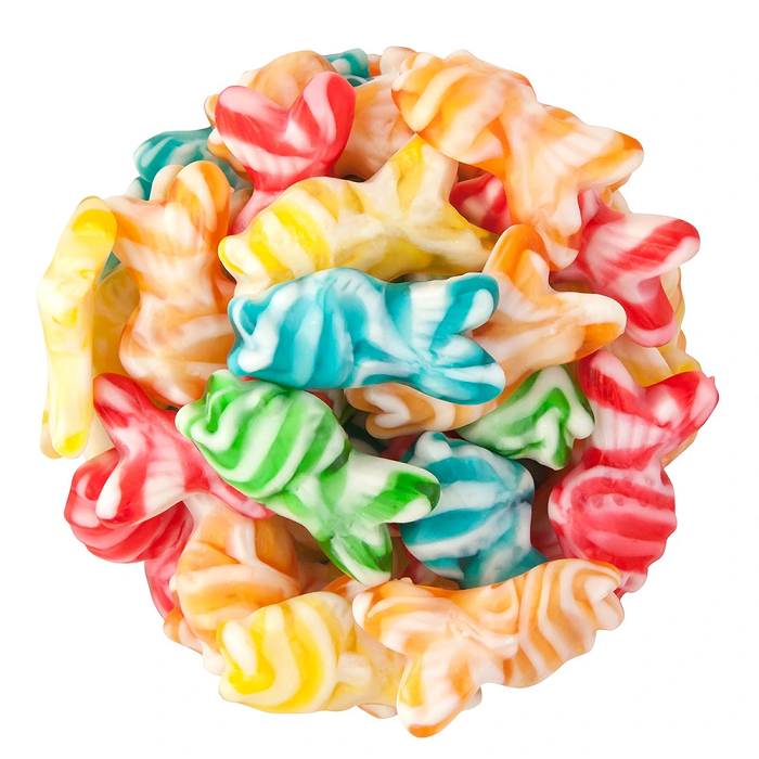 Swirly Gummi Fish-Half Nuts-Half Nuts