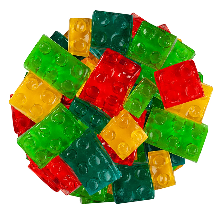 3D Gummi Building Blocks-Half Nuts-Half Nuts
