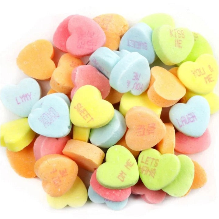 Sour Conversation Hearts-Half Nuts-Half Nuts