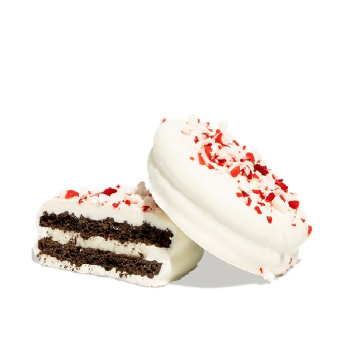 Peppermint Double Stuffed OREO® Yogurt Cream Filled Cookie-Half Nuts-Half Nuts