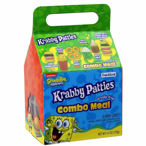 SpongeBob SquarePants Krabby Patties Gummy Candy Combo Meal-Half Nuts-Half Nuts