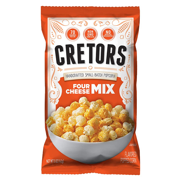 Cretors Four Cheese Popcorn-Half Nuts-Half Nuts