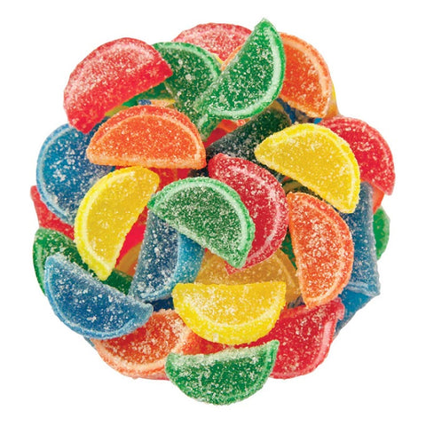Mini Jelly Fruit Slices - Assorted-Half Nuts-Half Nuts