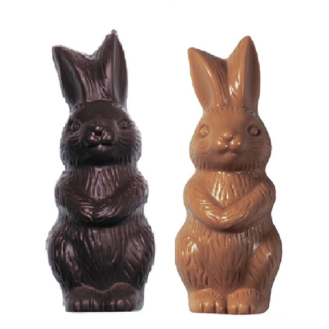 Gertrude Hawk Chocolate Rabbit - 2.5 oz.-Half Nuts-Milk-Half Nuts