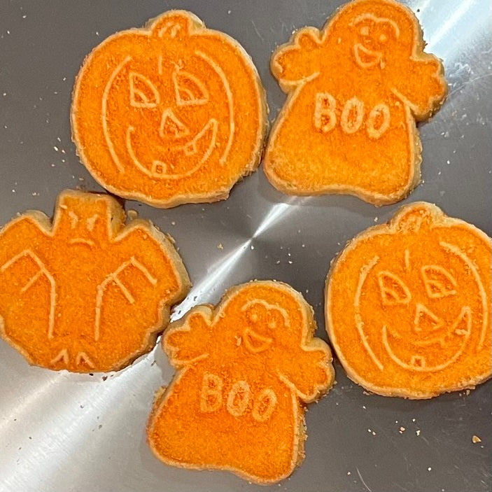 Halloween Shortbread Cookies-Half Nuts-Half Nuts