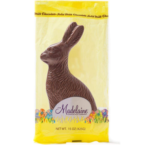Madelaine Milk Chocolate Rabbit - 15 oz.-Half Nuts-Half Nuts