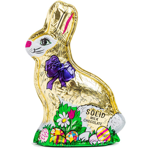 Madelaine Solid Milk Chocolate Rabbit-Half Nuts-Half Nuts