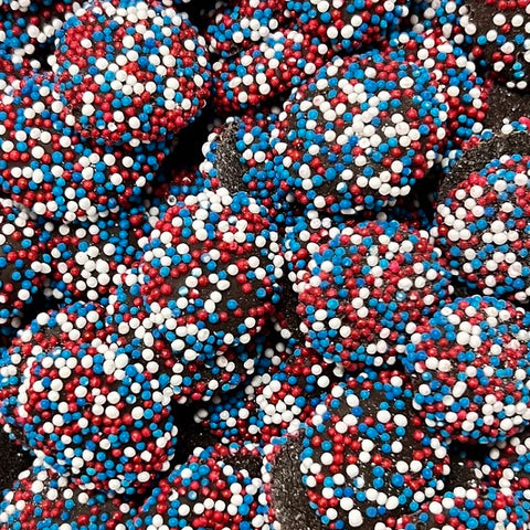 Red, White and Blue NonPareils-Half Nuts-Half Nuts