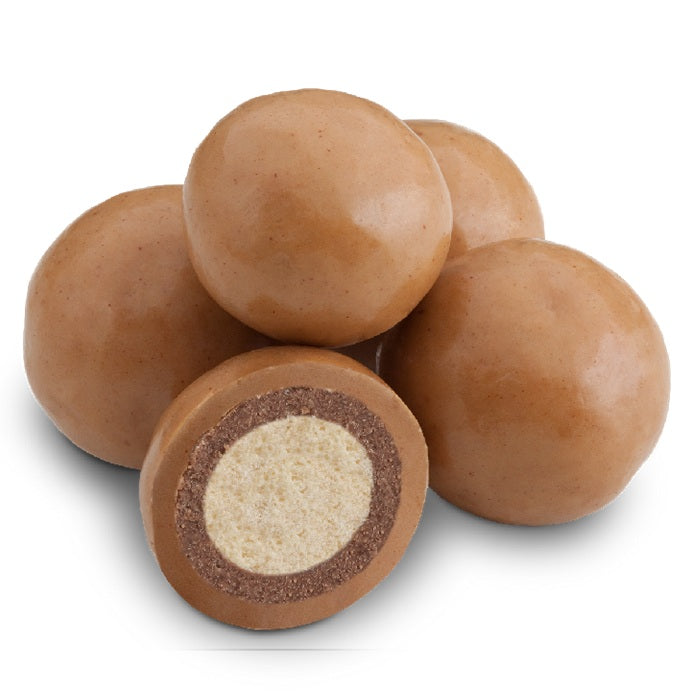 Peanut Butter Milk Chocolate Malt Balls-Half Nuts-Half Nuts