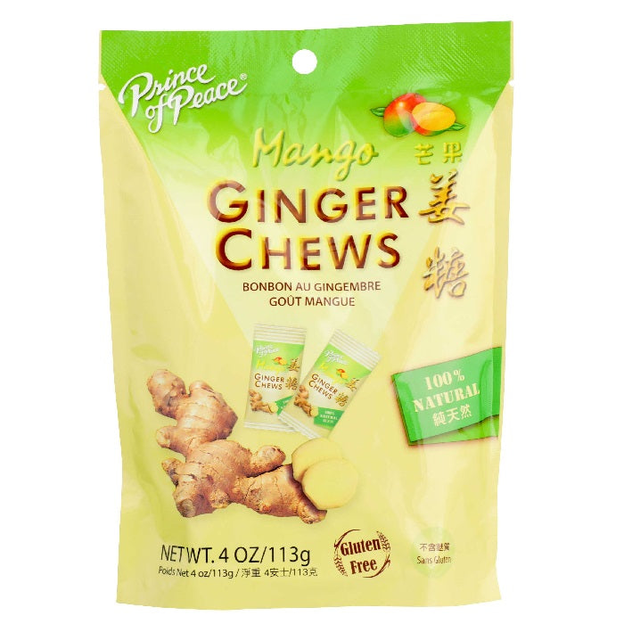 Mango Peace Prince Of Peace Mango Ginger Chews – Half Nuts