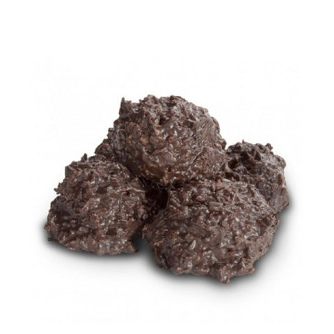 Dark Chocolate Coconut Haystacks-Half Nuts-Half Nuts