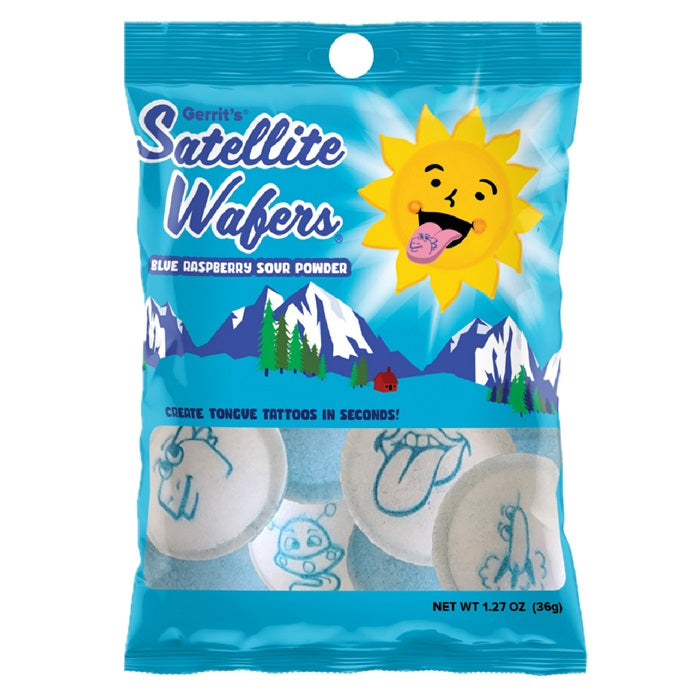 Satellite Wafers - Sour Blue Raspberry-Half Nuts-Half Nuts