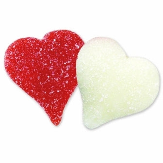 Valentine Sour Sanded Gummi Hearts-Manufacturer-Half Nuts