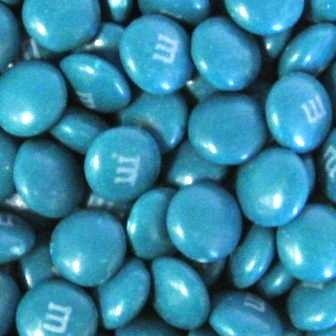 Teal M&Ms – Half Nuts