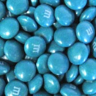 M&Ms - Teal-Manufacturer-One Pound-Half Nuts
