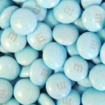 M&Ms - Light Blue-Manufacturer-One Pound-Half Nuts