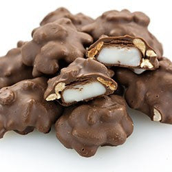 Milk Chocolate Vanilla Nut Clusters-Half Nuts-Half Nuts