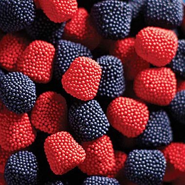 Jelly Belly Strawberries & Blueberries-Manufacturer-Half Nuts