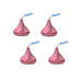 Hershey Kisses Pink Foiled-Half Nuts-Half Nuts