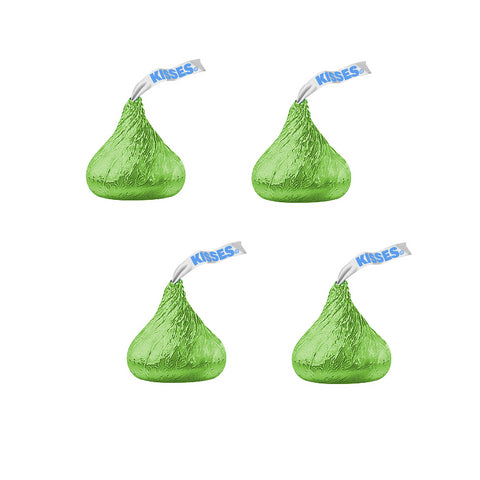 Hershey Kisses Light Green Foiled-Half Nuts-Half Nuts