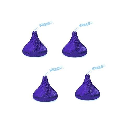 Hershey Kisses Purple Foiled-Half Nuts-Half Nuts