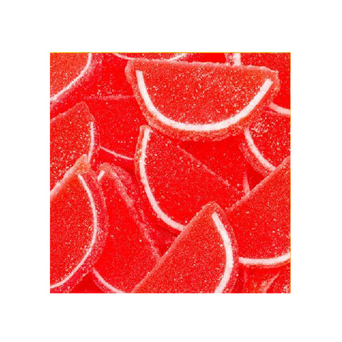 Jelly Fruit Slices - Red Raspberry-Half Nuts-Half Nuts