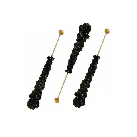 Rock Candy - Black Cherry Crystal Stick-Half Nuts-Half Nuts