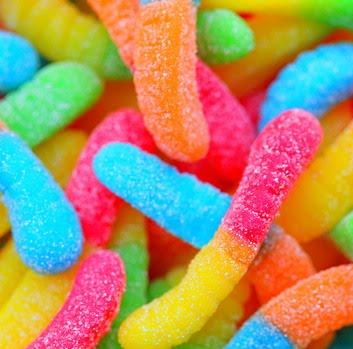 Sour Mini Neon Gummi Worms-Manufacturer-Half Nuts