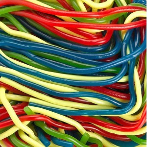 Licorice Laces - Rainbow-Manufacturer-Half Nuts