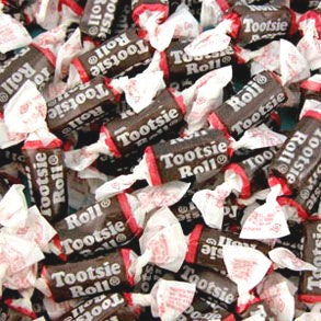 Tootsie Rolls - Mini-Manufacturer-Half Nuts