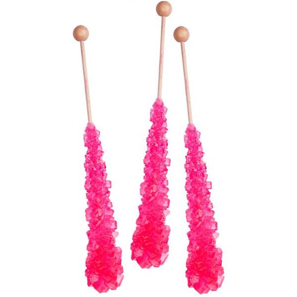 Rock Candy - Cherry Crystal Stick-Manufacturer-Half Nuts