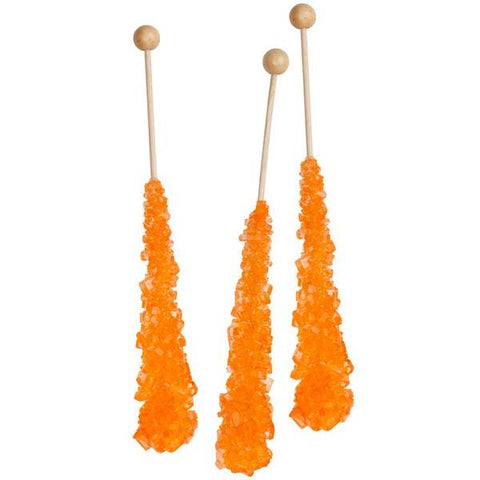 Rock Candy - Orange Crystal Stick-Manufacturer-Half Nuts