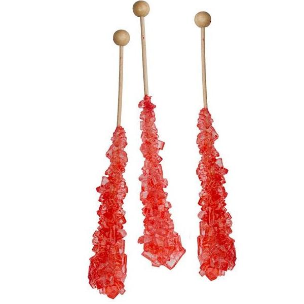 Rock Candy - Strawberry Crystal Stick-Manufacturer-Half Nuts