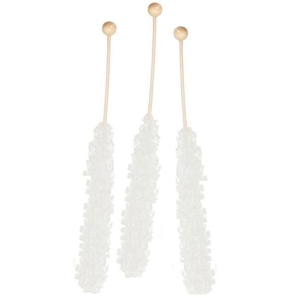 Rock Candy - White (Natural) Crystal Stick-Manufacturer-Half Nuts