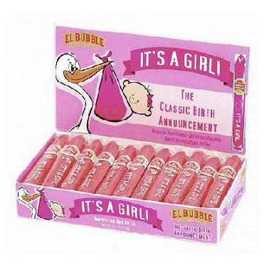 It's a Girl Bubblegum Cigars - Box-Manufacturer-Half Nuts