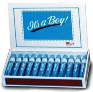 It's a Boy Chocolate Cigars - Box-Manufacturer-Half Nuts