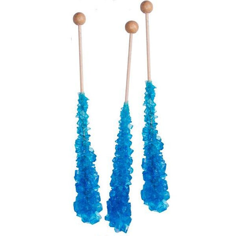 Rock Candy - Blue Raspberry Crystal Stick-Manufacturer-Half Nuts
