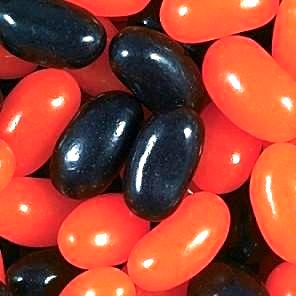 Orange and Black Jelly Beans-Manufacturer-Half Nuts