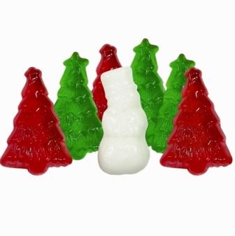 Gummi Christmas Classic or Snowy Trees and Snowmen-Manufacturer-Classic-Half Nuts